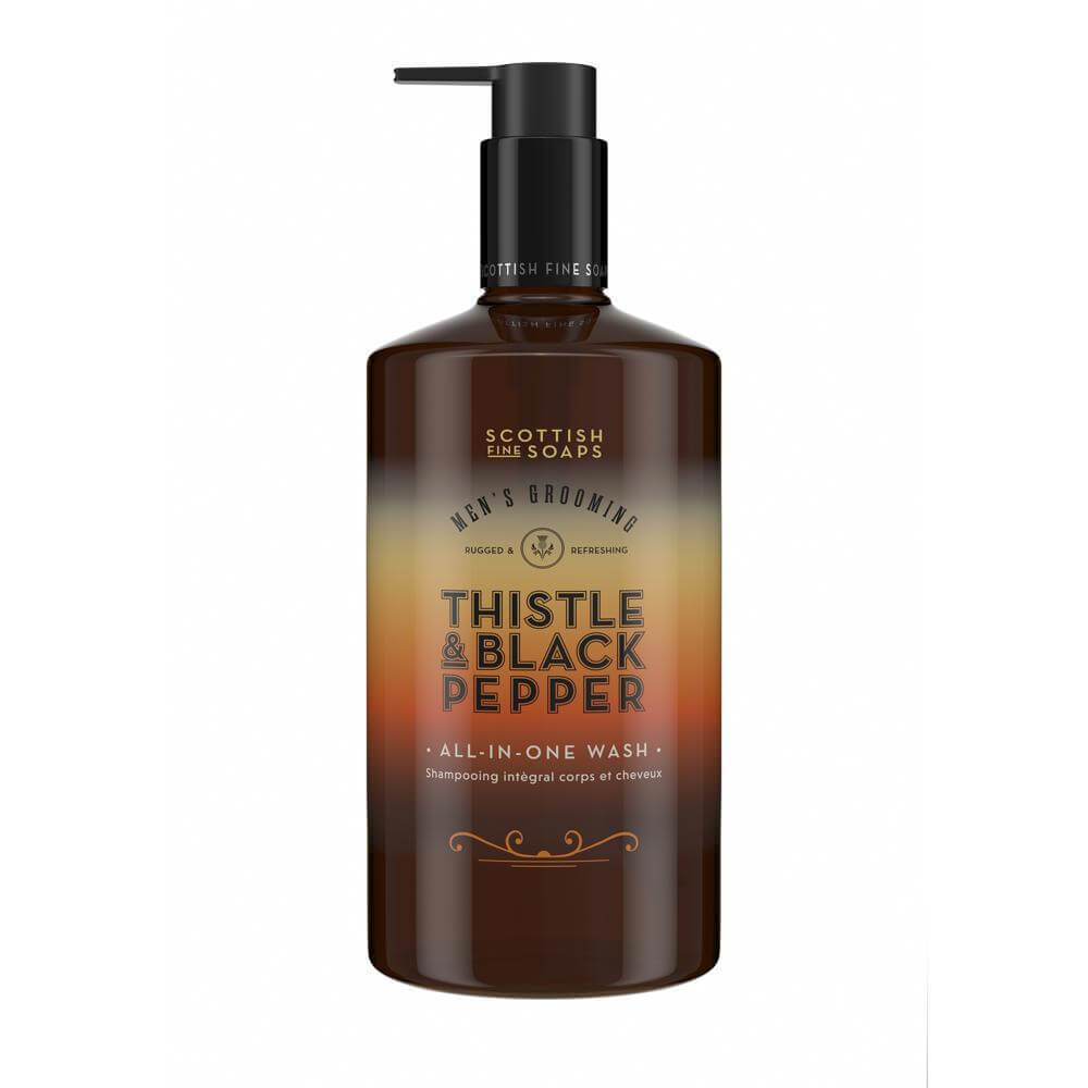 The Scottish Fine Soaps Company Thistle & Black Pepper All-In-One Wash 500ml